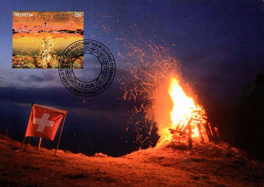 Tutti i francobolli: Maximumkarte Höhenfeuer (Kunstengagement der Post)** – Nuovo (secondo la descrizione) da Dottikon venduto da haeusibuh5