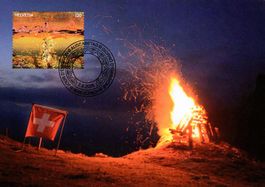 Maximumkarte Höhenfeuer (Kunstengagement der Post)**