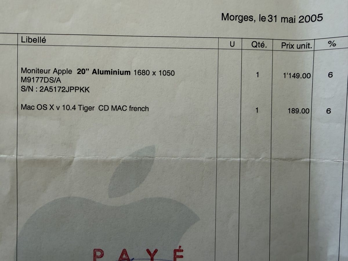 Apple Monitor: Écran Apple (2005) – Usato da Vevey venduto da Byronne 2