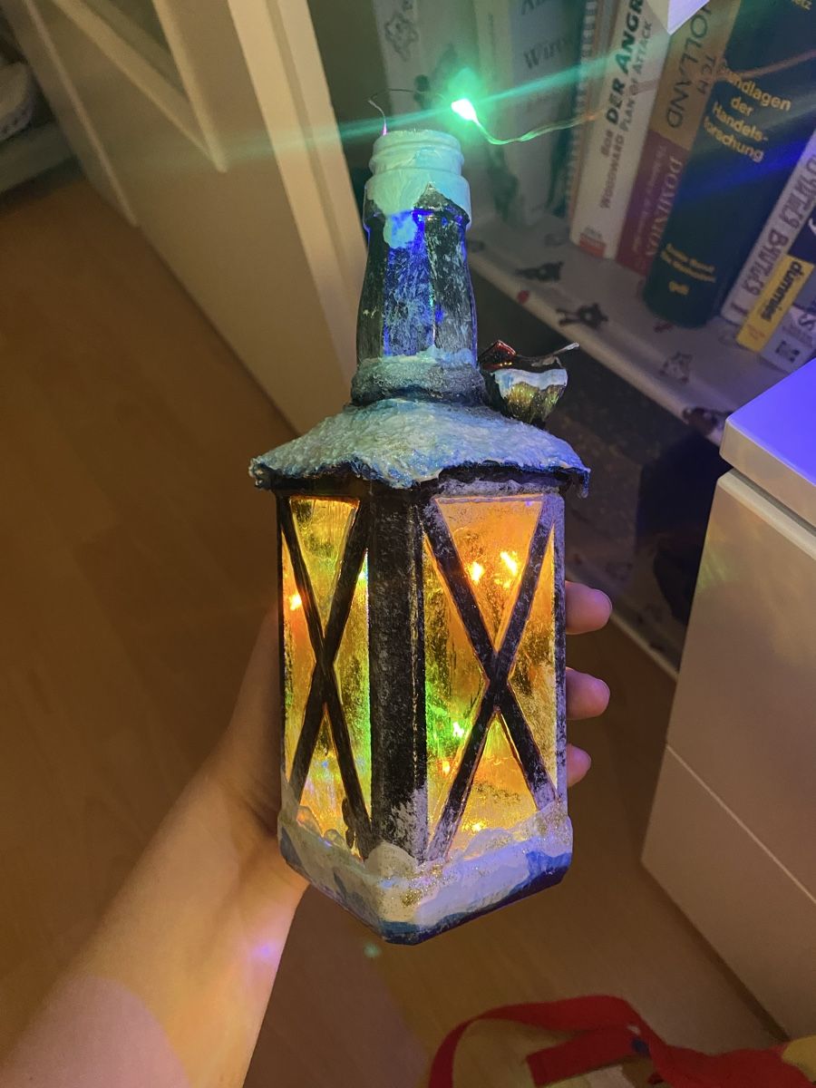 Lampade: Winterliche Handgefertigte Flaschenlampe – Nuovo (secondo la descrizione) da Basel venduto da hea_pp2f 5