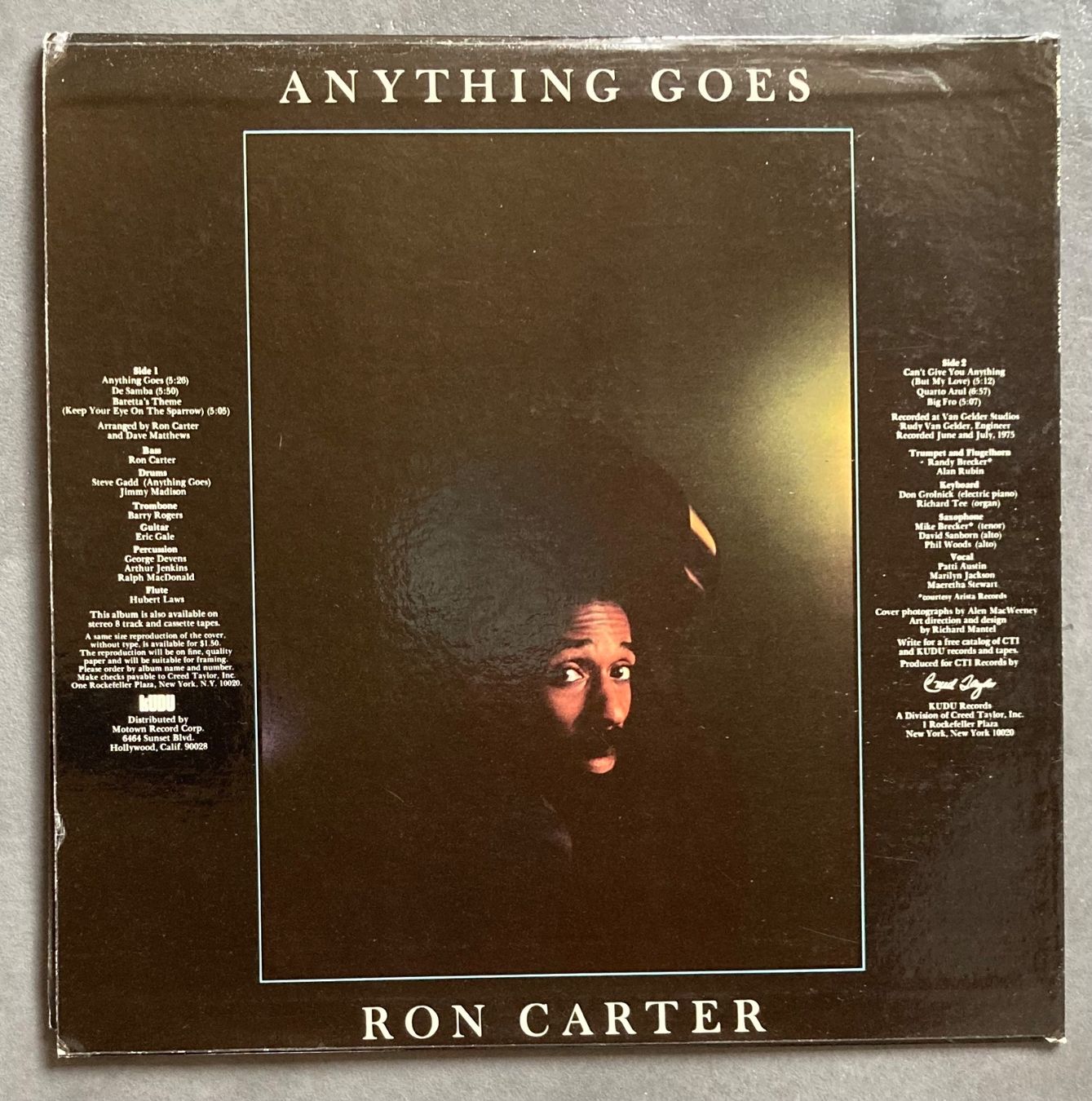 Dischi in vinile: Ron Carter - Anything Goes - LP – Usato da dachsen venduto da oheio 1