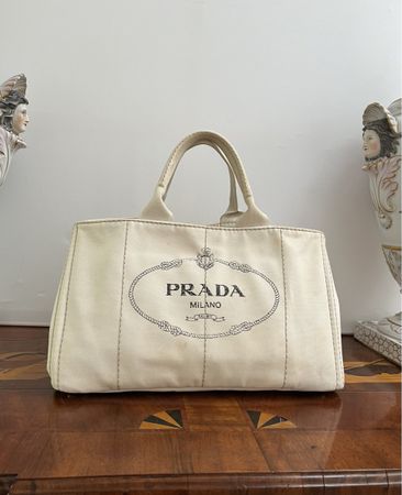 Prada Canvas Bag XL / beige