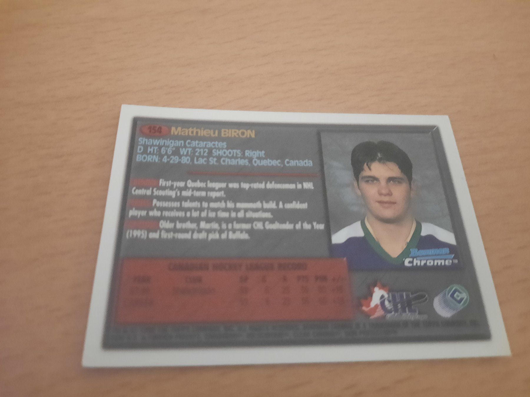 NHL Carte collezionabili: Mathieu Biron / NHL – Usato da Worben venduto da ersa01 1