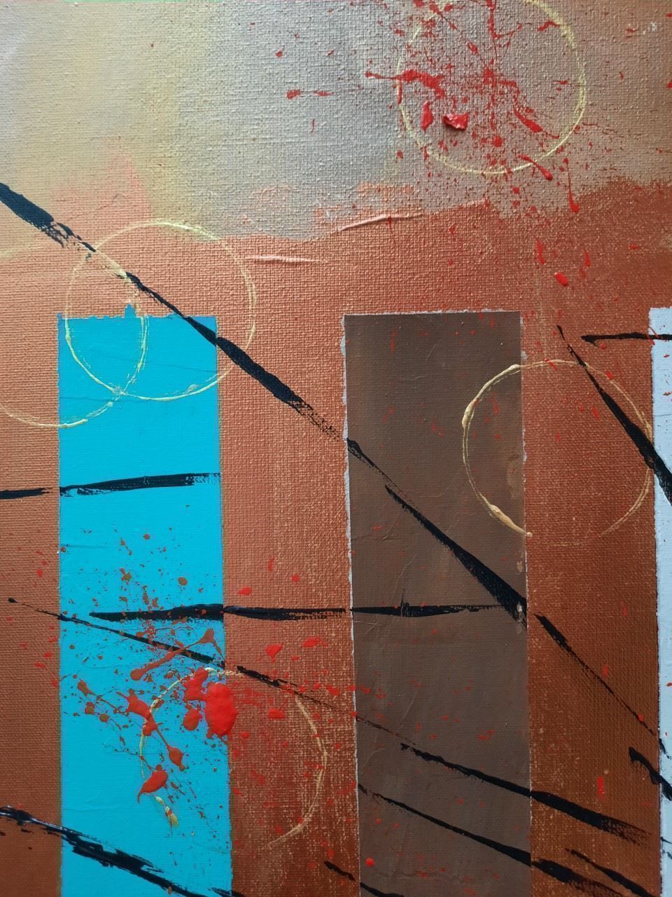 Tableaux: Tableau abstrait acrylique – Neuf (Voir description) à Biel/Bienne par Lionne72 3
