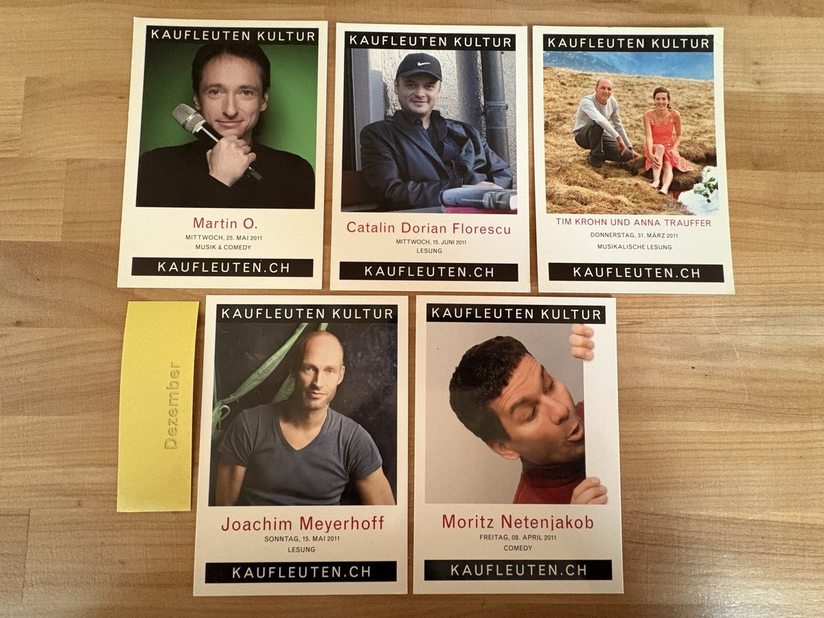 Cartoline postali: AK von Kaufleuten / Werbung Flyer – Usato da Rümlang venduto da Kartenpost1