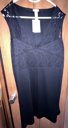 Nachthemd Hanro L schwarz neu