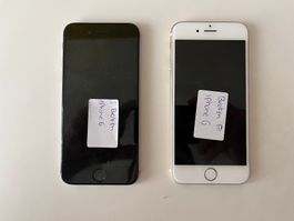 2x iPhone 6 (Grau/Gold) (Handy/Smartphone) - Defekt