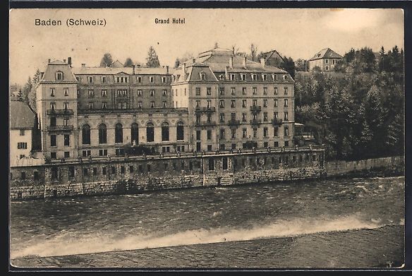Cartoline postali: AK Baden, Grand Hotel – Usato da Berlin venduto da bartko-reher