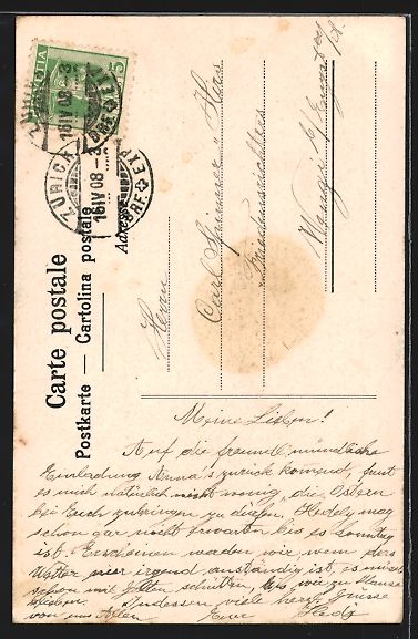 Cartoline postali: Kilchberg, Teilansicht, Requiem, Bei der – Usato da Berlin venduto da bartko-reher 1