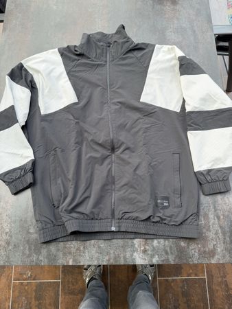 Adidas Jacke Equipment ADV/91-18, Grau/Weiss, Gr. L!