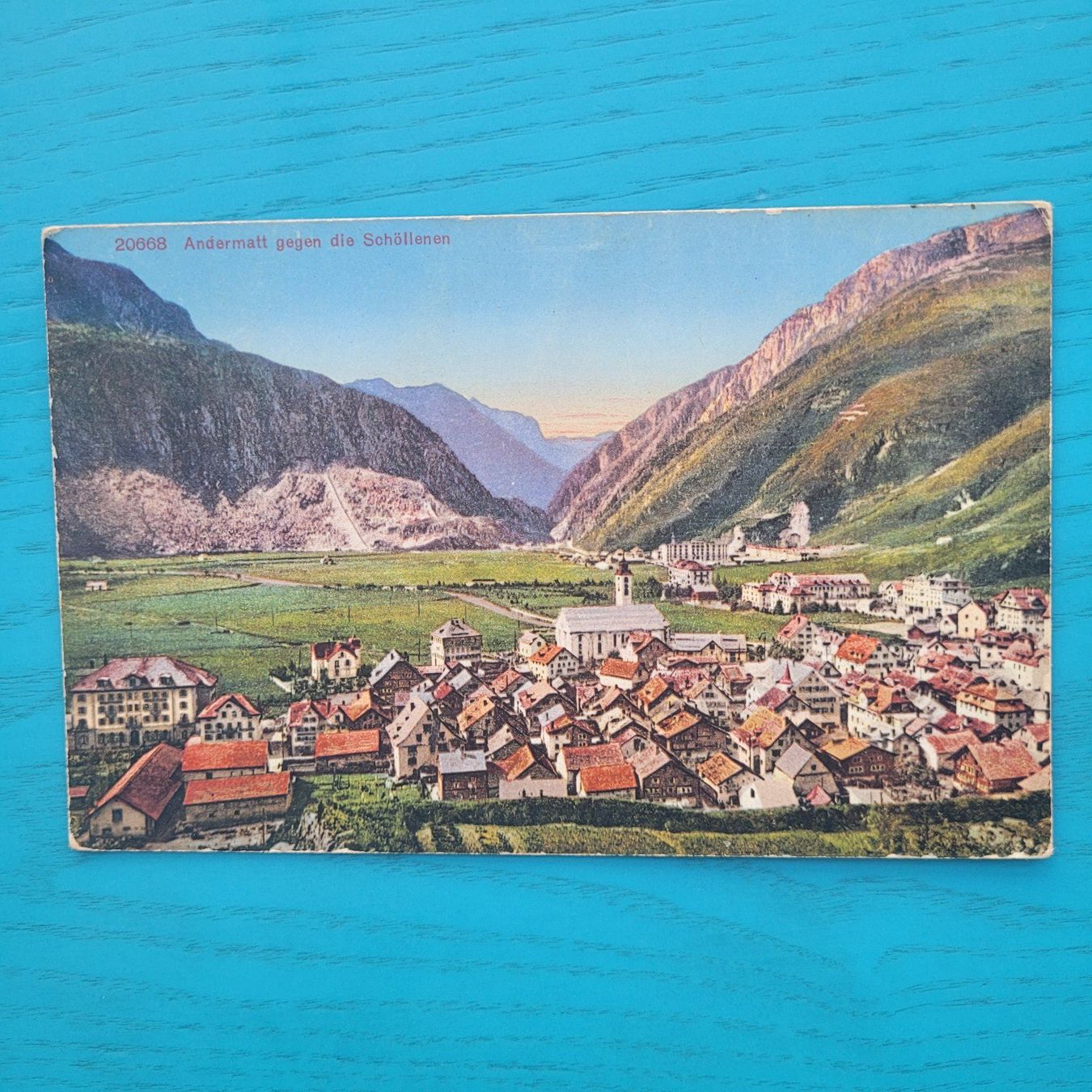 Ansichtskarten: Andermatt (gegen die Schöllenen ) – Gebraucht aus SCHÜBELBACH von CoKaHa