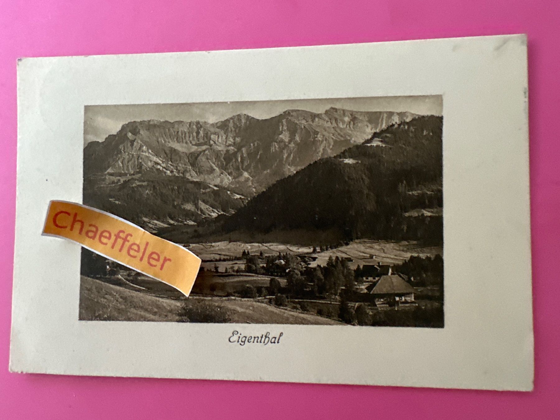 Cartoline postali: 1911 Eigental – Usato da Zürich venduto da Chaeffeler