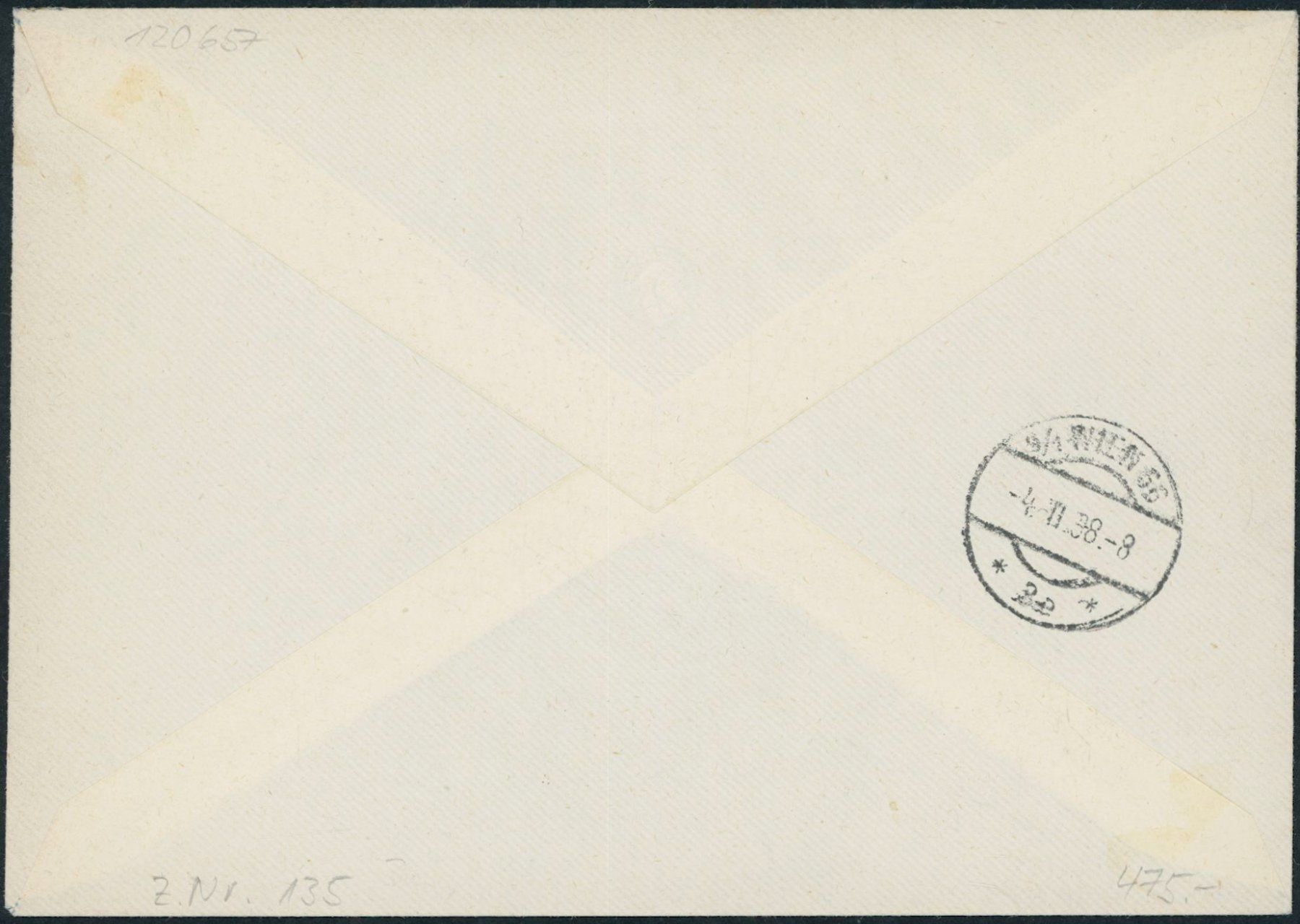 Alle Briefmarken: 1938 - Schlösser - Ersttagsbrief FDC ET – Gebraucht aus Schindellegi von leecollect 1
