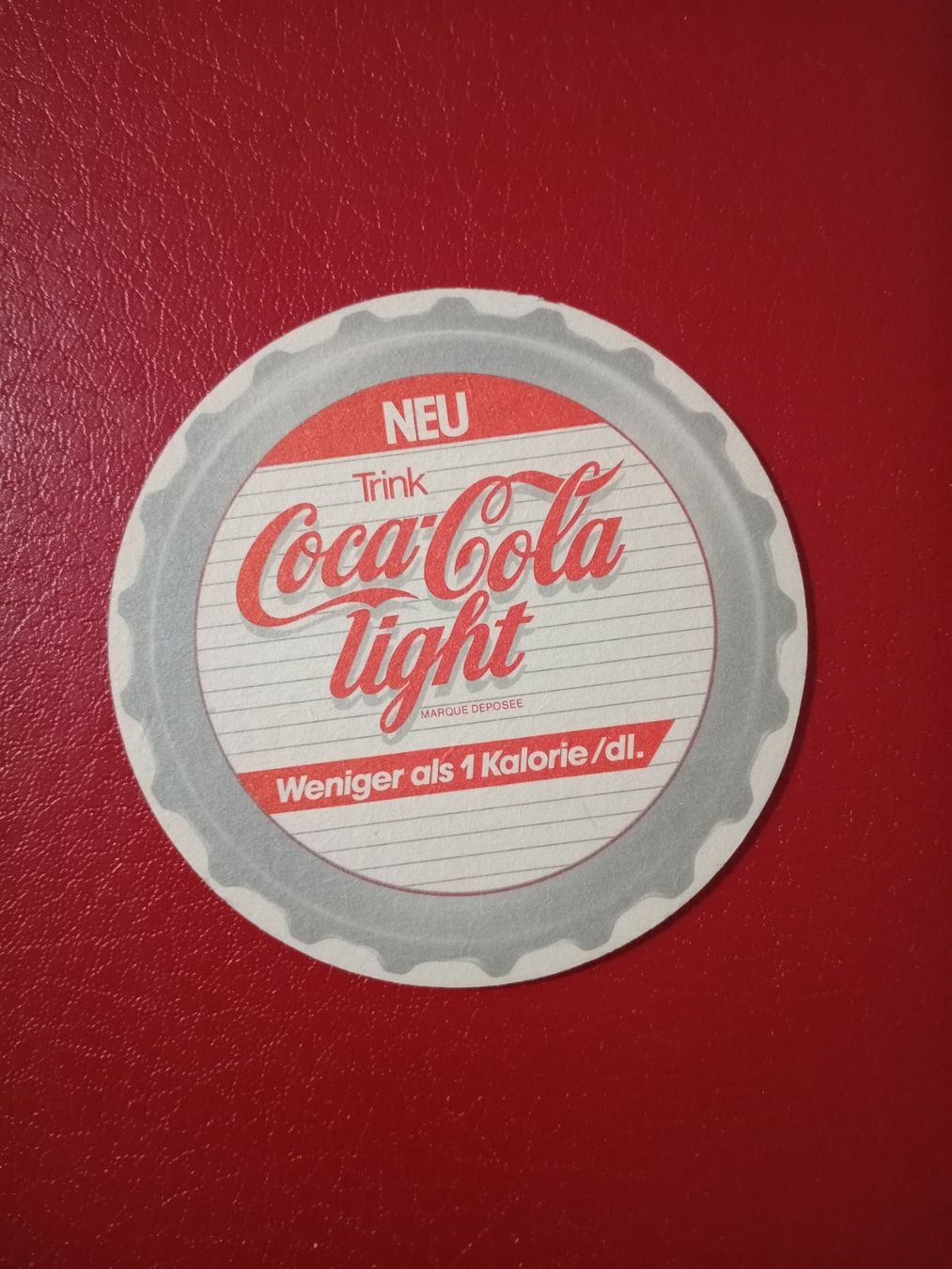 Coca-Cola Sottobicchieri: Bierdeckel Werbung Coca-Cola Light (BDR3) – Usato da Küttigen venduto da Melisch1000