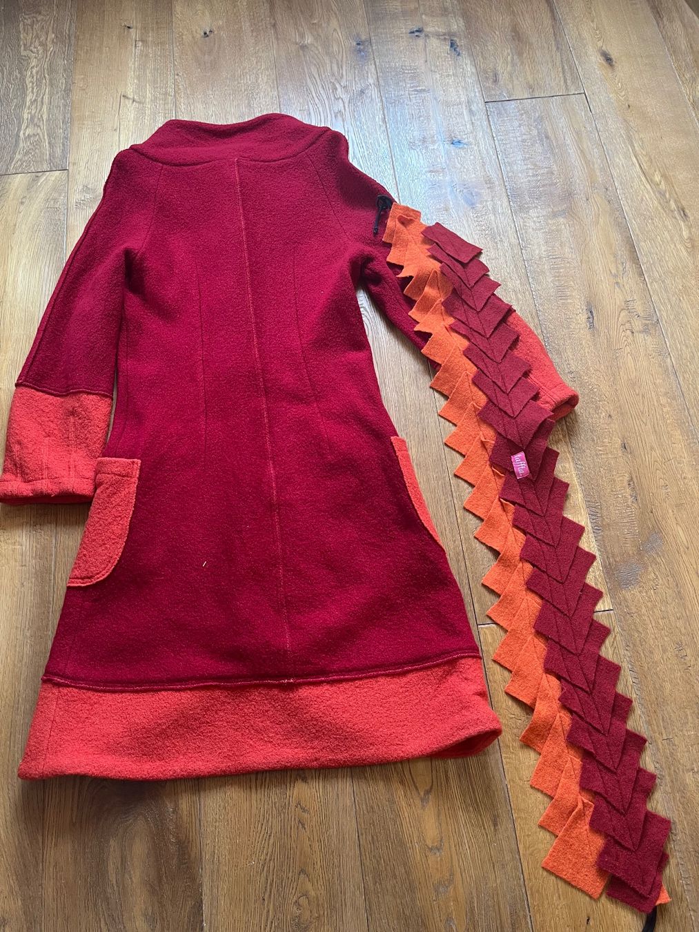 Cappotti: Designer Wool Coat - Red and Orange - Size S – Usato da Zürich venduto da Alex.Zurich 6