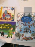3 Bilderbücher, Unser Baby, Wimmeelbuch & Gute Nacht Gorilla