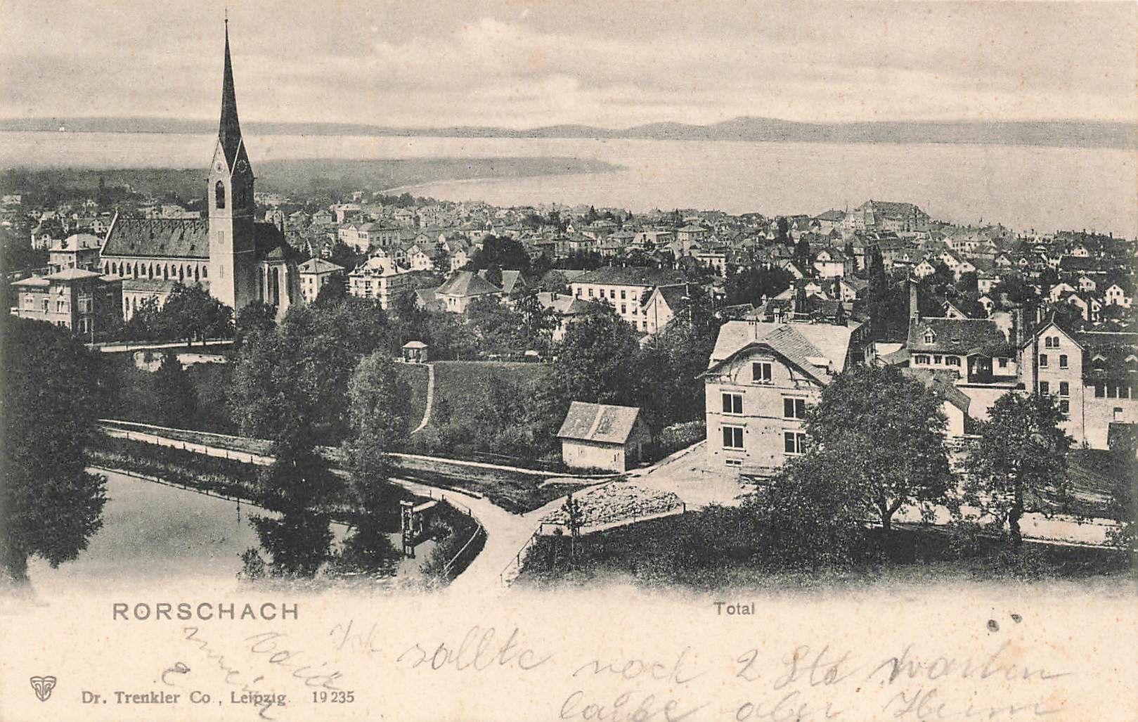 Cartoline postali: Rorschach (SG) Panorama am Bodensee – Usato da Biasca venduto da Blenio71