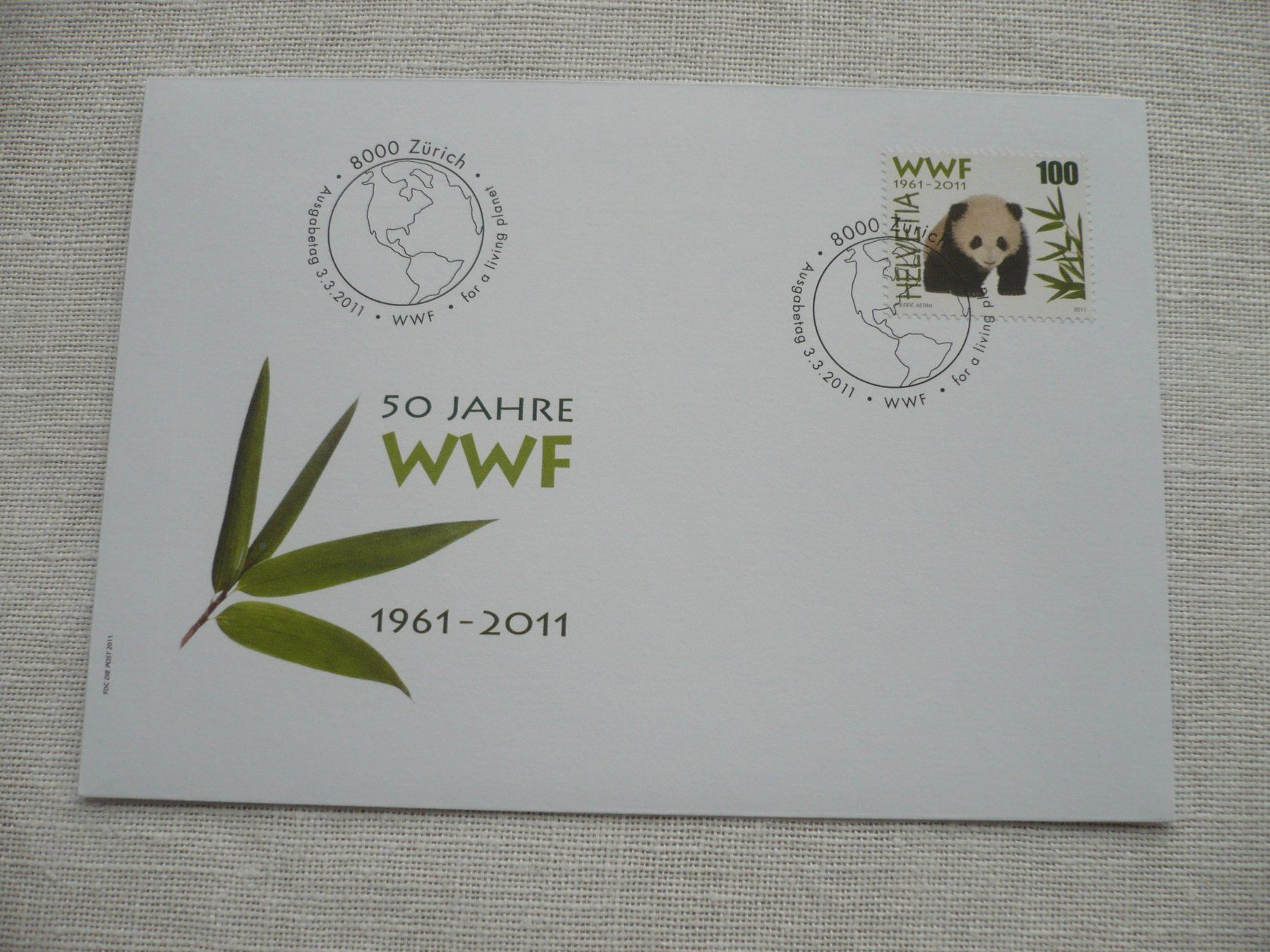 Tutti i francobolli: 2011 FDC WWF SBK 1382 – Usato da Zürich venduto da saltandpepper008
