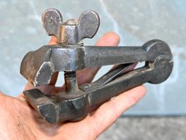 Antiker FEILKOLBEN Schraubzwinge Länge 14.5cm