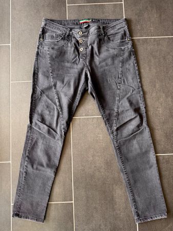 Jeans Hosen PLEASE Gr. M selten getragen Dunkelgrau Schwarz
