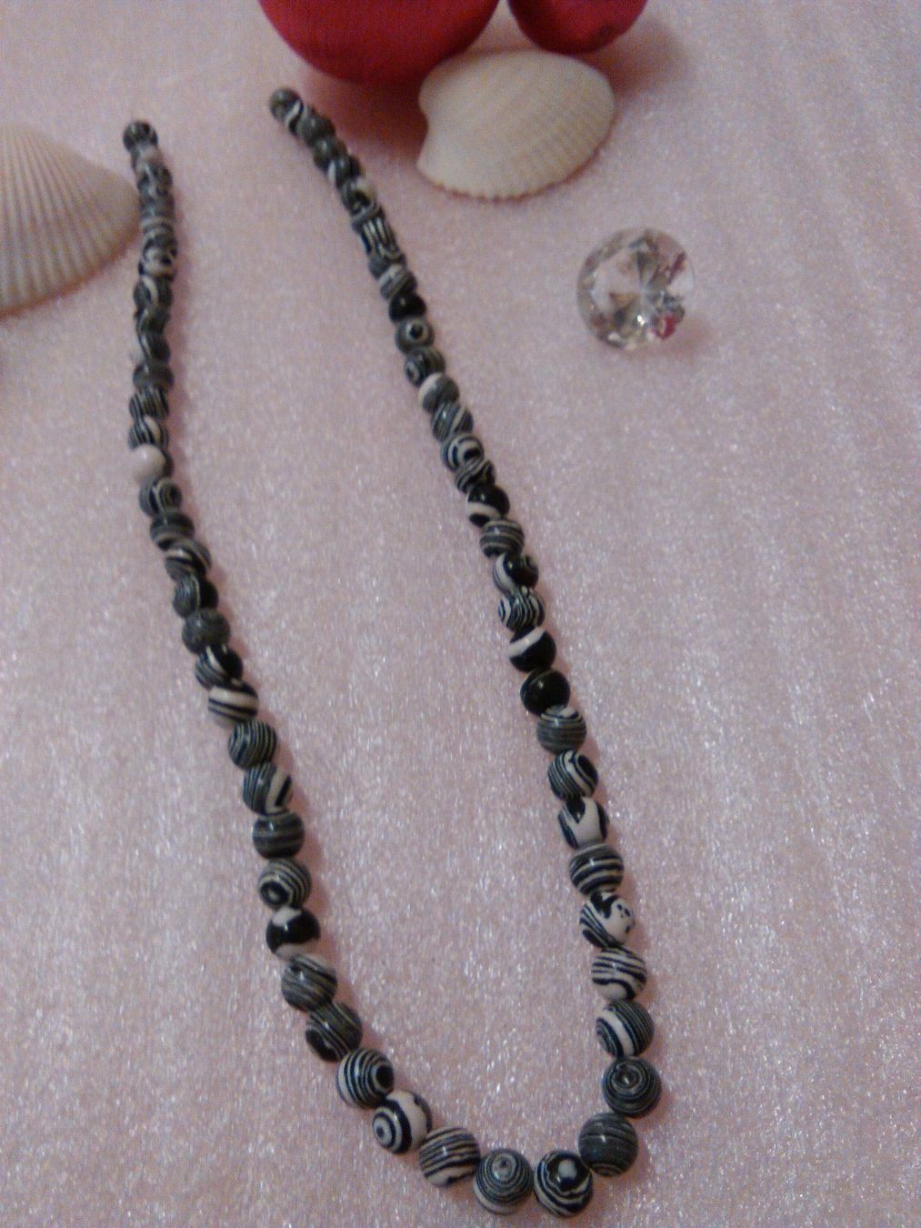 Colliers: STRAND KETTE ODER 2 ARMBÄNDER; MALAQIET – Neuf (Voir description) à Basel par bijoutrie_4 2