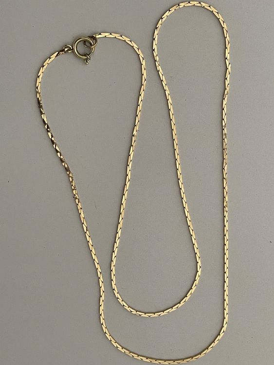 Collier Maille 1970 Art Nouveau - Plaqué Or 18k 750/1000 - Goutte D'eau - Occasion