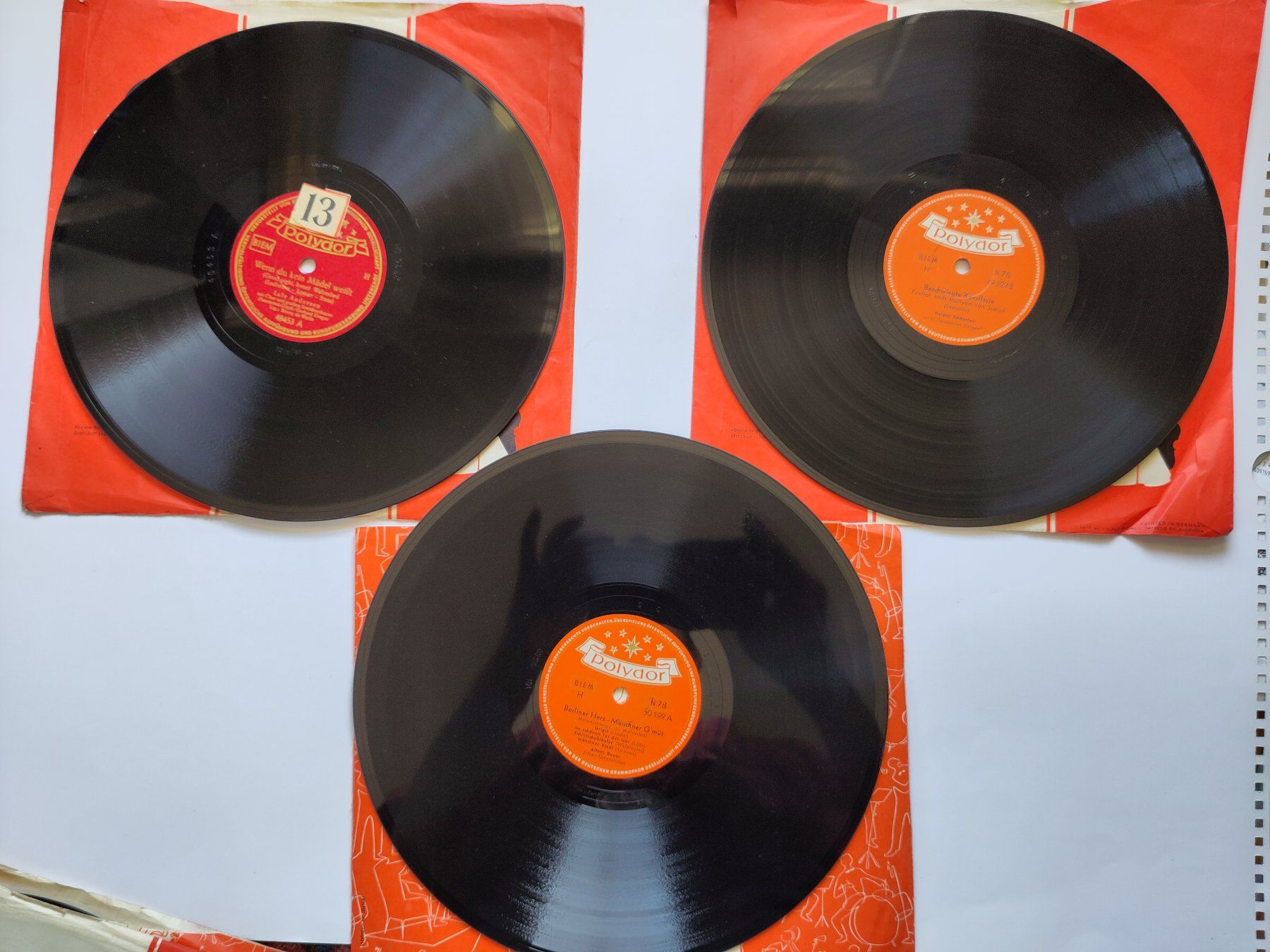 Dischi in vinile: 10 Schellacks Deutscher Schlager 1950er-Jahre – Usato da Schaffhausen venduto da RolfMeister 3