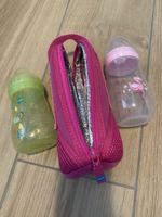 Zwei Mam Babyflasche Schoppen mit Thermoshülle Spühlm.fest