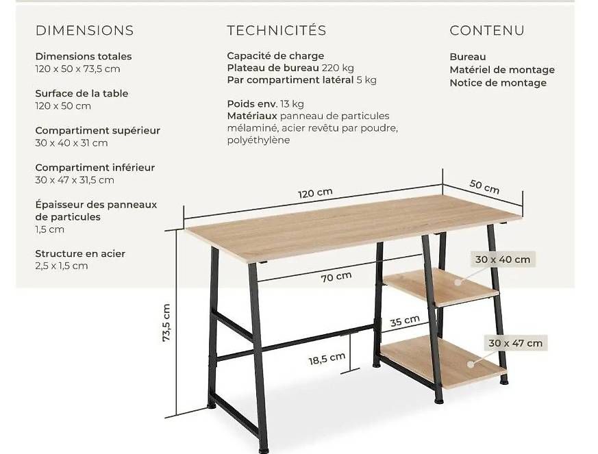 Tische: Offre exceptionnelle Bureau Neuf – Gebraucht aus Martigny von ambiance1920 1