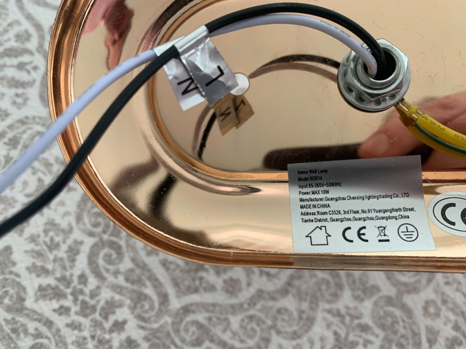Lampade: Wandampe, Rosa Gold, 2er Set – Nuovo (secondo la descrizione) da Schaffhausen venduto da FamilieBerg 3