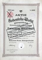 Hohenlohe-Werke AG, Hohenlohehütte - 1911