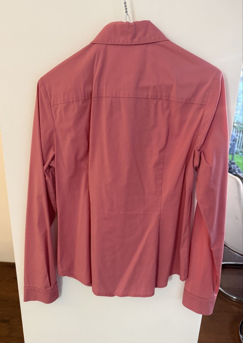 Esprit Camicette: ESPRIT PINK RUFFLED FRONT 100% COTTON BLOUSE, S – Nuovo (secondo la descrizione) da Zürich venduto da Vera_Ma 1