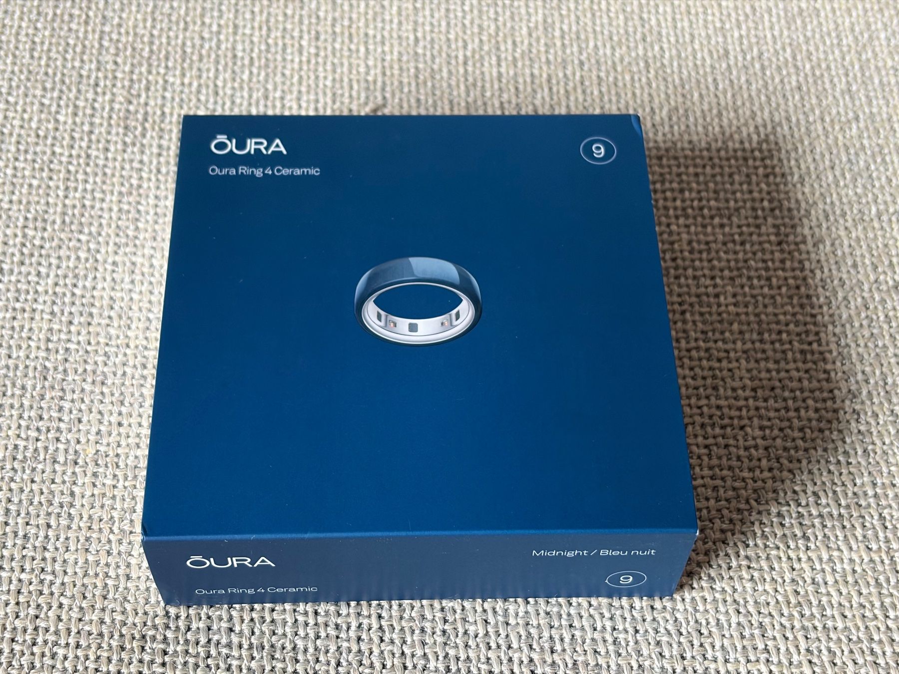Oura Anelli: Oura Ring 4 Ceramic Midnight (Grösse 9) – Usato da Volketswil venduto da GLantern 5
