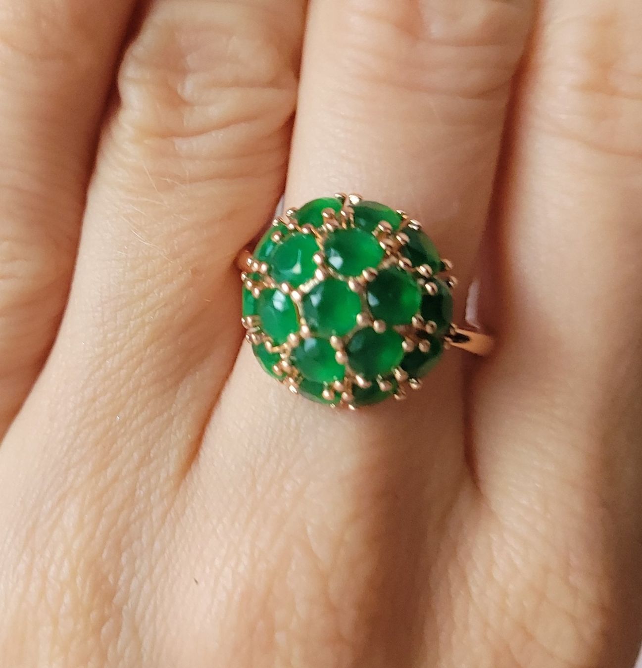Anelli: Bague avec émeraude synthétique – Usato da Bernex venduto da Dariafr 6