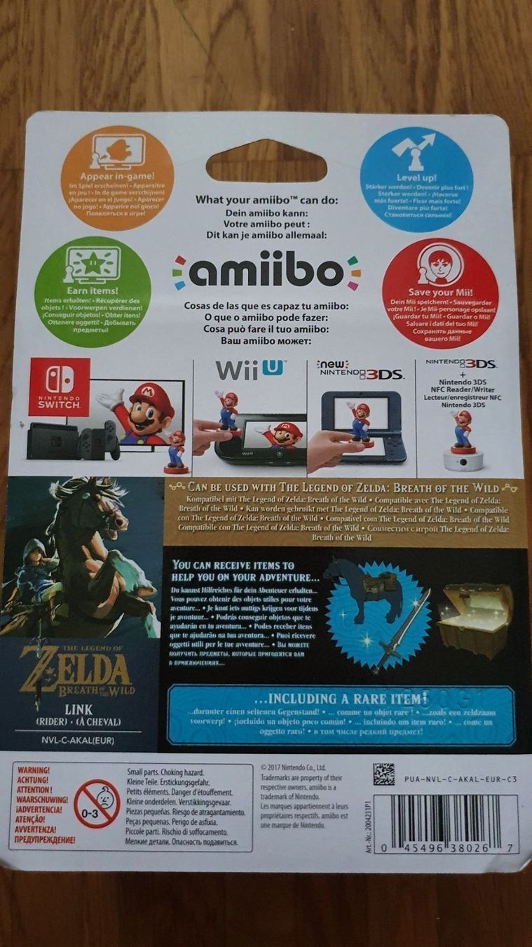 Nintendo Spiele: Amiibo Link à cheval / Reiter NEU&OVP – Neu und originalverpackt aus Puidoux von Svreber 1