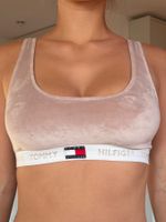 Beige velvet top from Tommy Hilfiger