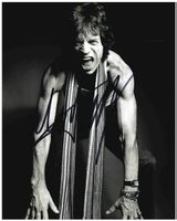 MICK JAGGER - ( ROLLING STONES ) handsigniert Grossfoto