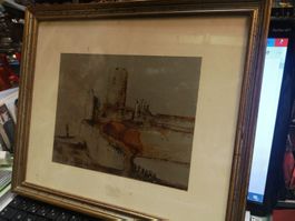 Peinture originale signée et datée 76