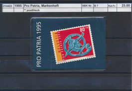 1995 Pro Patria, Markenheftchen, ** postfrisch