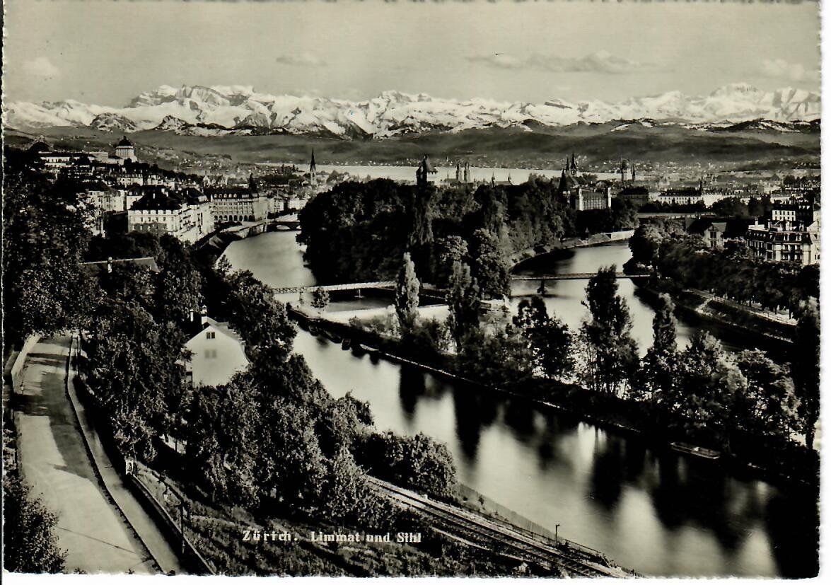 Ansichtskarten: Zürich - Limmat und Sihl – Gebraucht aus Hochdorf von Ziegel-16