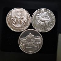 3 Mediallen Johannes Paulus II versilbert