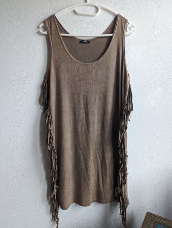 Kleid Fransen, Longtop, Marke AP von Manor, Gr. M