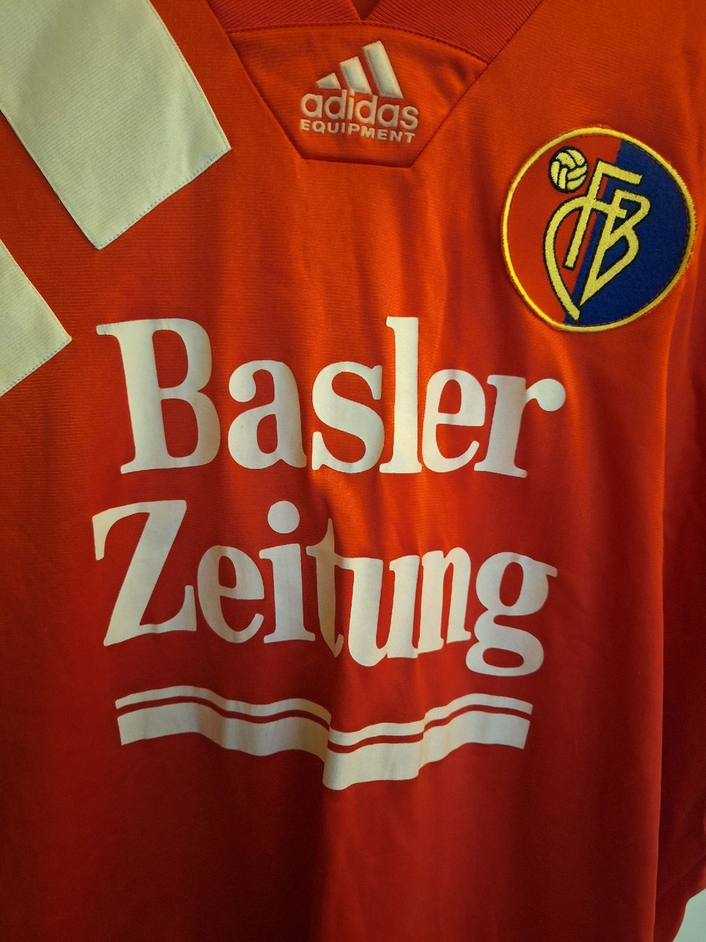 Adidas Canottiere & Pantaloni: FC Basel Trikot 1993/94 – Usato da Riehen venduto da bbb34 7