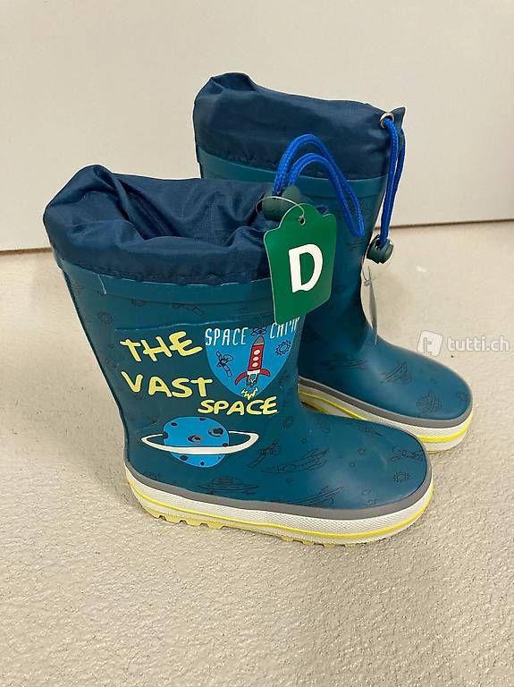 Scarpe per ragazzi: Jungenregenstiefel (neu) Grösse 28 – Nuovo e nell'imballaggio originale da Hettlingen venduto da rselchi