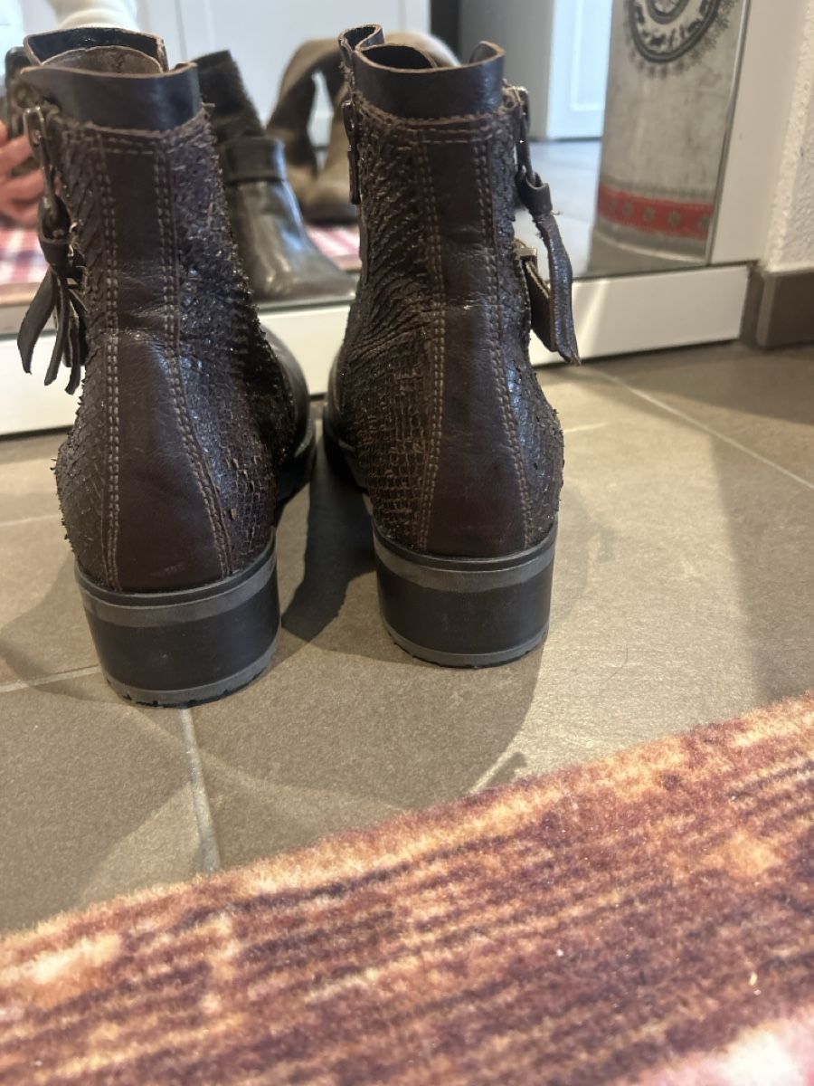 Damenschuhe: Leder Stiefelette Nero Giardini – Neu (gemäss Beschreibung) aus Matzendorf von Fla5 3