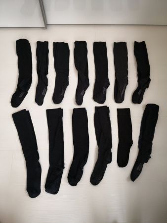 🤩13 STK: HUDSON & CO. KNIE-SOCKEN SCHWARZ