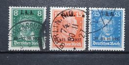 Deutsche Reich l.A.A Mi-Nr.407-409 gestempelt