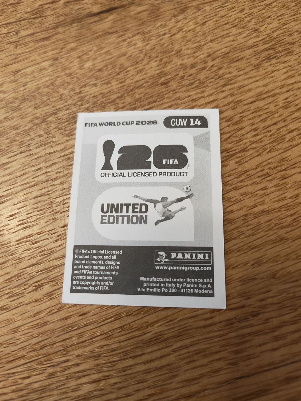 Panini Carte collezionabili: Panini 2026 Wm Cuw 14 – Nuovo (secondo la descrizione) da Lieli venduto da Maholo 1