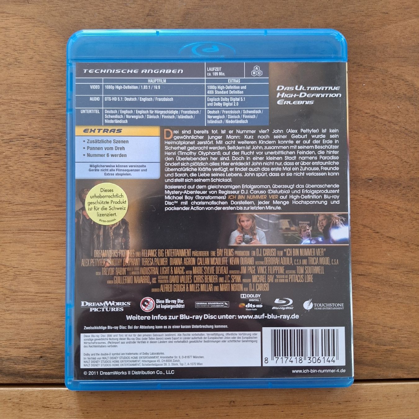 Tutti i DVDs: Ich Bin Nummer Vier / Numéro 4 - Bluray – Usato da Porrentruy venduto da Ikoss 1