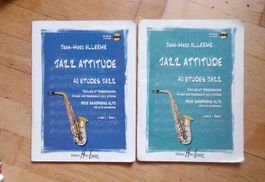 Jazz Attitude: 40 Etudes Jazz (Book 1+2) + CD's  (Allerme)